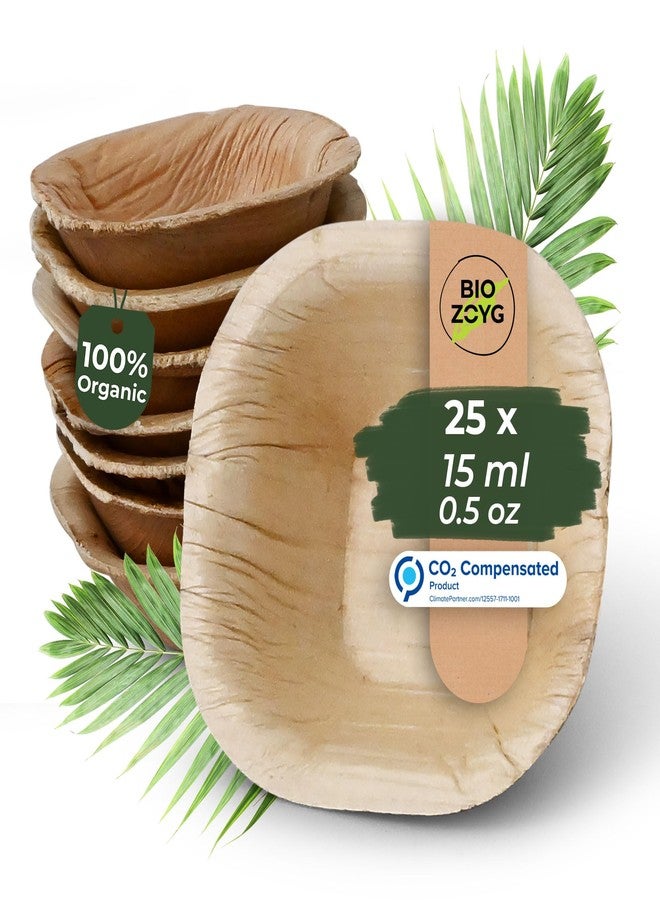 BIOZOYG Dipping Bowls 25 Pack 0.5 oz Square - Disposable Mini Bowls for Finger Food Charcuterie bowls Small serving Bowls - Small Bowls for Dips, Sauces and Soy Sauce, Dip Bowl - Image 1