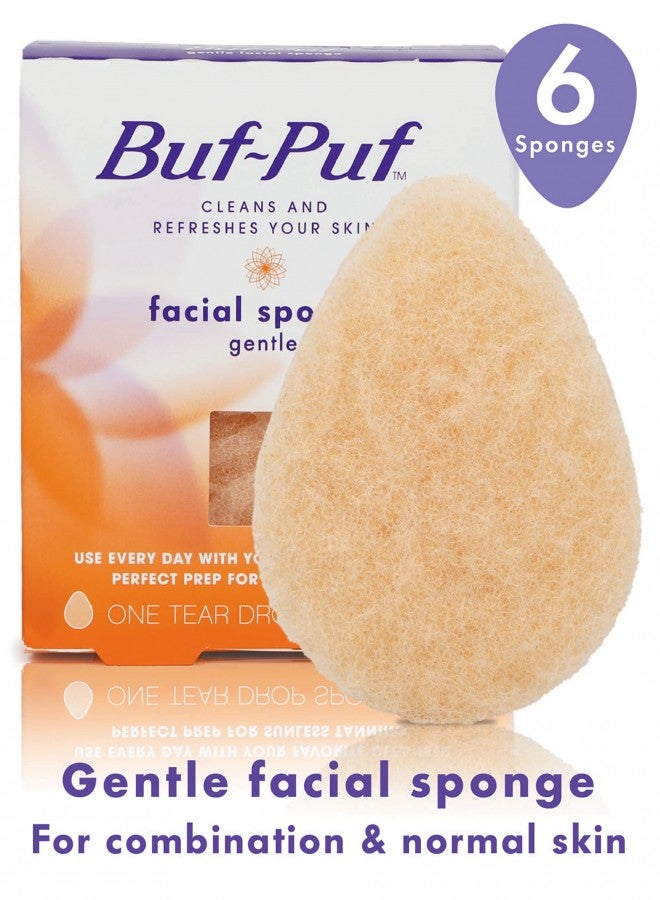 Buf-Puf Gentle Facial Sponge, Dermatologist Developed, Removes Deep Down Dirt & Makeup Causes Breakouts and Blackheads, Reusable, Exfoliating, 1 Count - Image 2