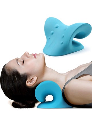 Neck and Shoulder Relaxation Pillow, Traction Device for Pain Relief and Spine Alignment, Curvature Correction and Extension - Blue - pzsku/Z1A03D2D9EEF6C6D96541Z/45/1751212143/3a21ed04-2e91-4aa6-aecb-66b3af1c4213