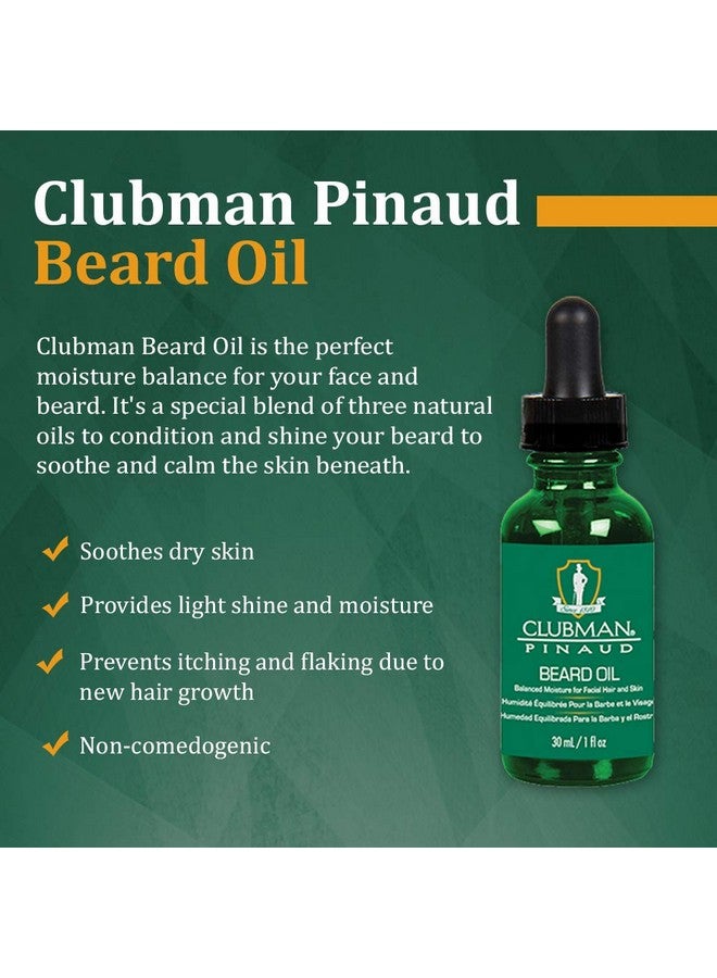 Clubman Lubman Pinaud Beard Oil Balanced Moisture For Facial Hair And Skin 1 Oz - Image 5