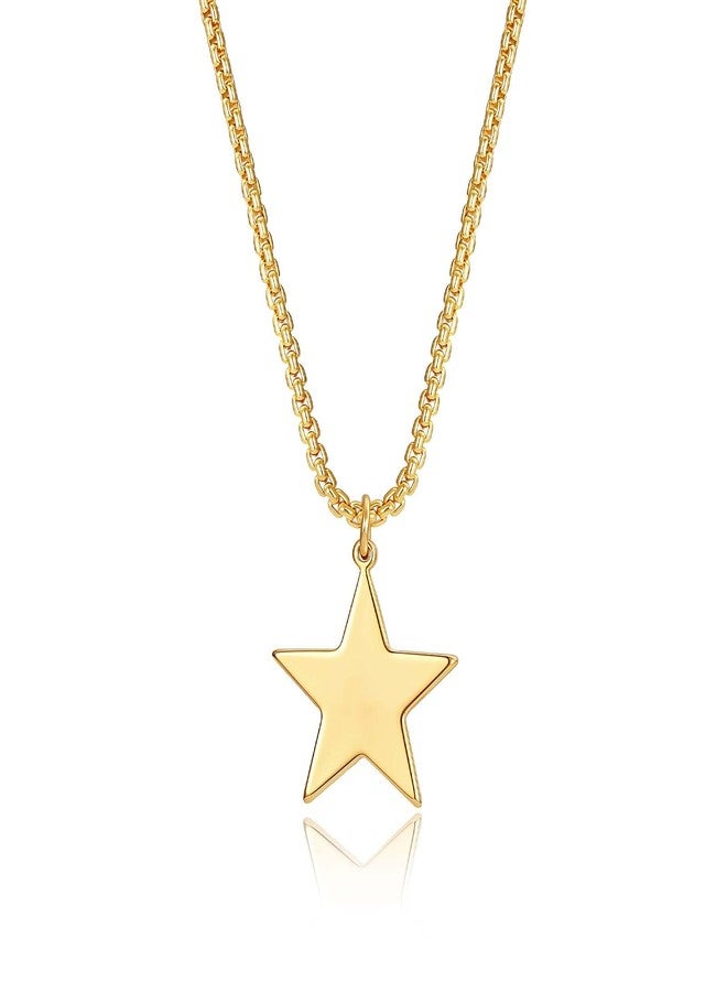 BENEIGE Gold Necklace for Women 14K Gold Plated Dainty Star Charm Pendant Necklace Hypoallergenic Adjustable Chain Necklaces Jewelry Gifts - Image 1