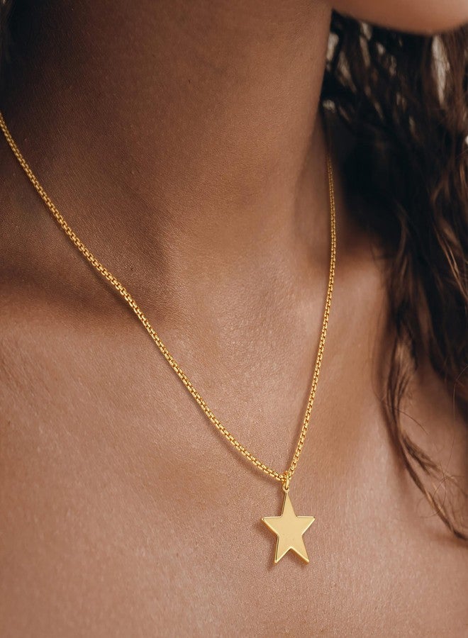 BENEIGE Gold Necklace for Women 14K Gold Plated Dainty Star Charm Pendant Necklace Hypoallergenic Adjustable Chain Necklaces Jewelry Gifts - Image 2
