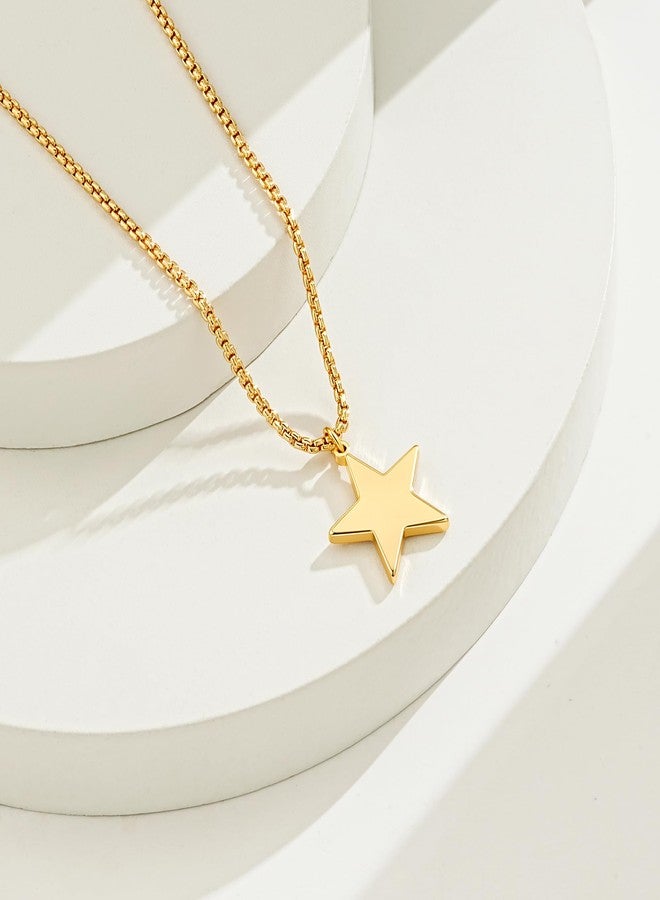 BENEIGE Gold Necklace for Women 14K Gold Plated Dainty Star Charm Pendant Necklace Hypoallergenic Adjustable Chain Necklaces Jewelry Gifts - Image 5