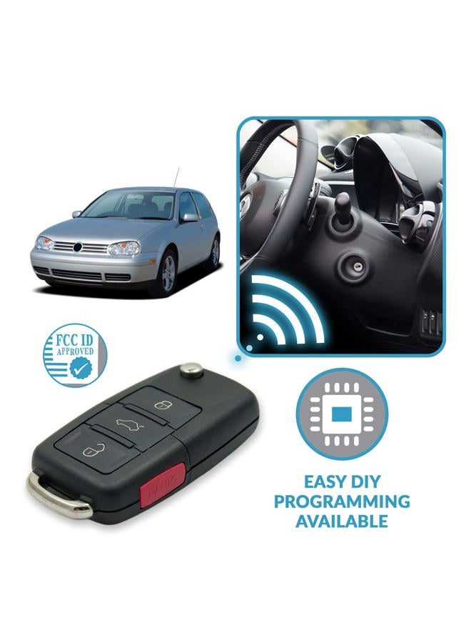 Keyless2Go Replacement for New Keyless Entry Remote Car Key Fob for Vehicles That Use HLO 1J0959753AM or 1J0959753DC - Image 5