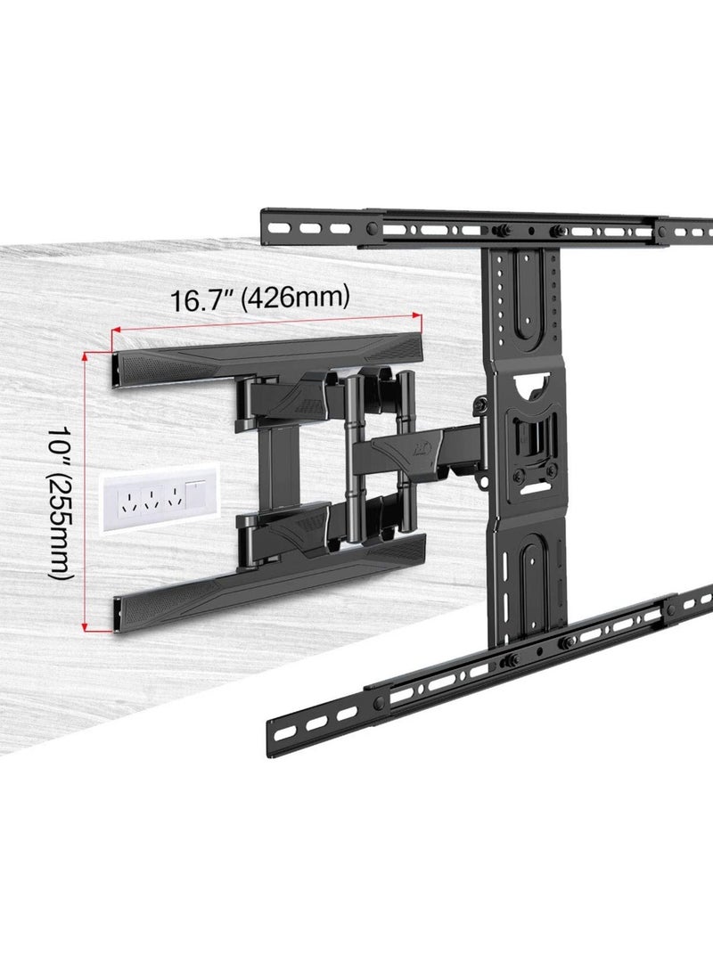 Full Motion TV Wall Mount Articulating Swivel TV Bracket for Most 45”-75 inch Flat Screen TV - Image 3