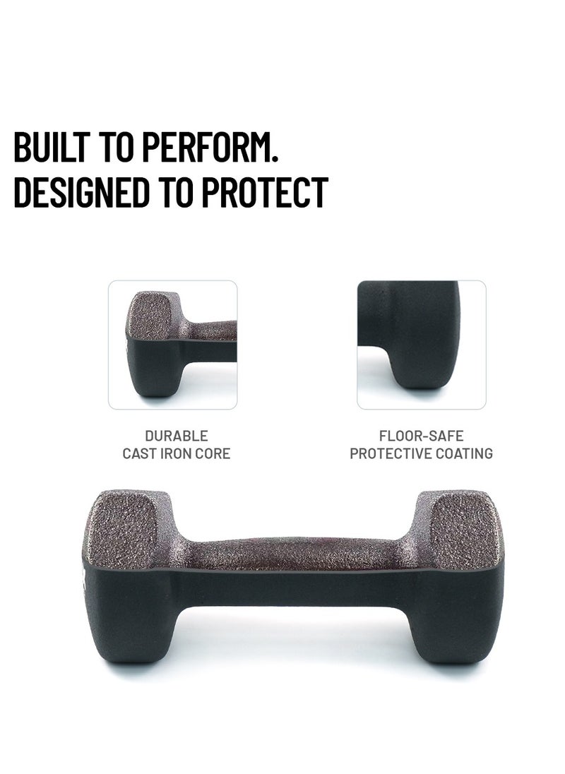 AXOX Fitness Neoprene Dumbbells 4Kg  - Image 3