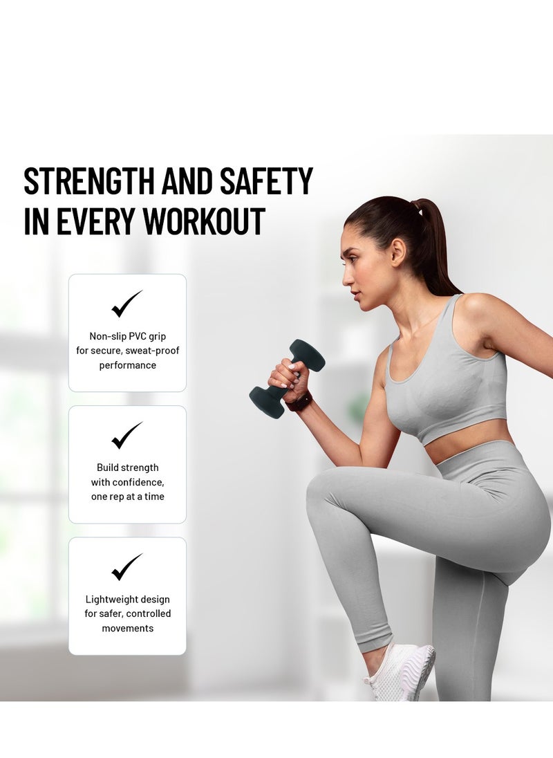 AXOX Fitness Neoprene Dumbbells 4Kg  - Image 4