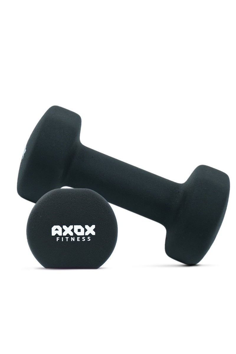 Axox Neoprene Dumbbell Pair 4 Kg For Home Workout & Strength Training For Men & Women - Image 1