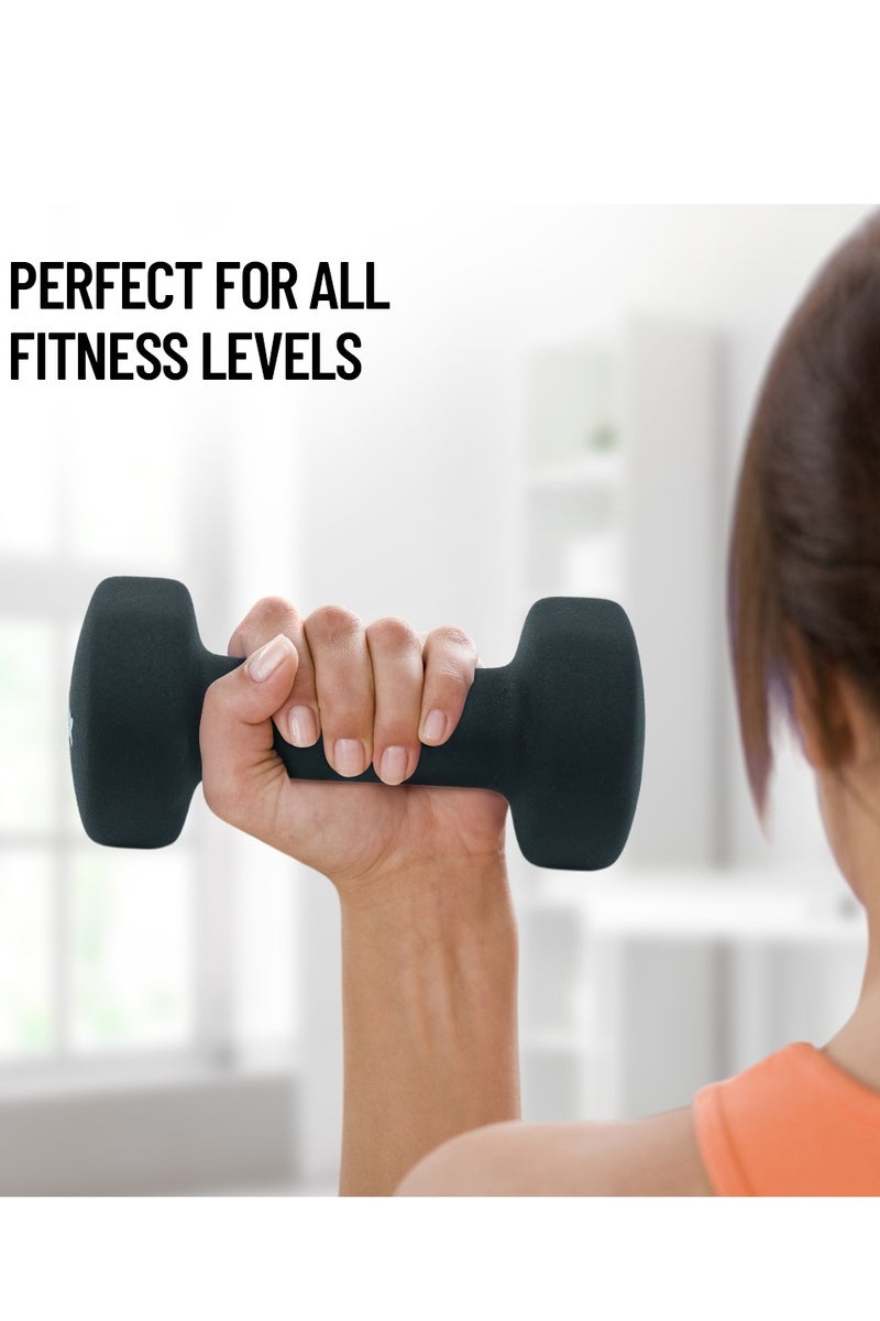 Axox Neoprene Dumbbell Pair 4 Kg For Home Workout & Strength Training For Men & Women - Image 4