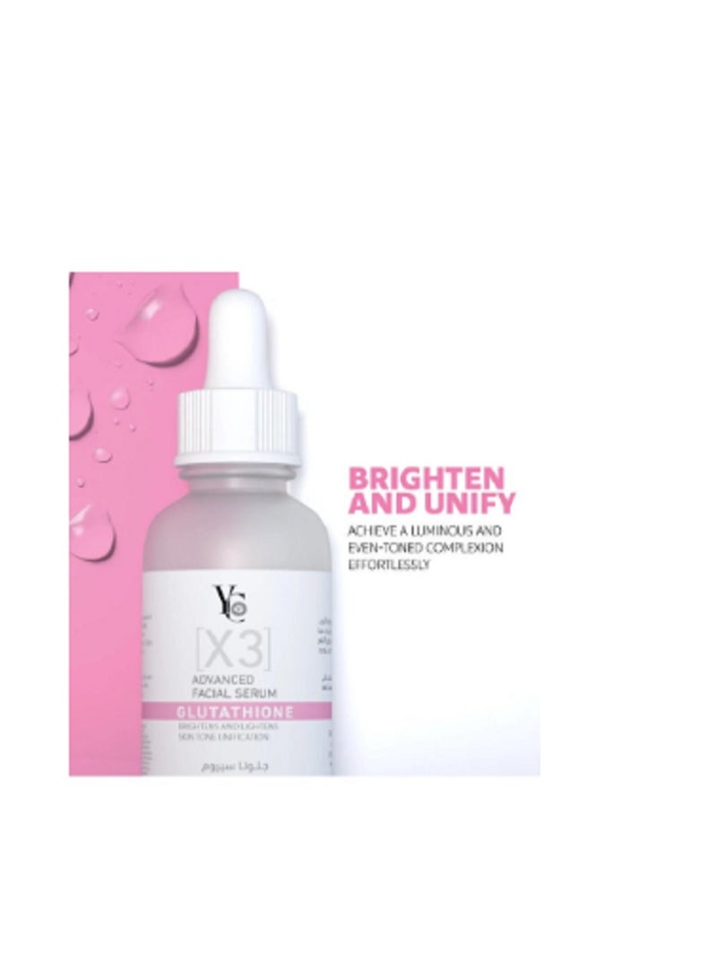 واي سي سيروم الوجه المتطور واي سي اكس 3 جلوتاثيون 30 مل - Image 3