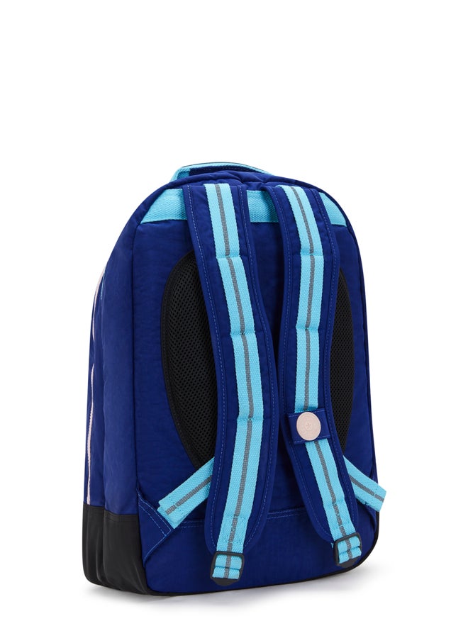 كيبلينغ حقيبة ظهر نسائية كبيرة بحماية للابتوب لون أزرق شمسي فئة سي روم - Image 2