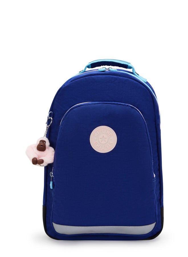 كيبلينغ حقيبة ظهر نسائية كبيرة بحماية للابتوب لون أزرق شمسي فئة سي روم - Image 1