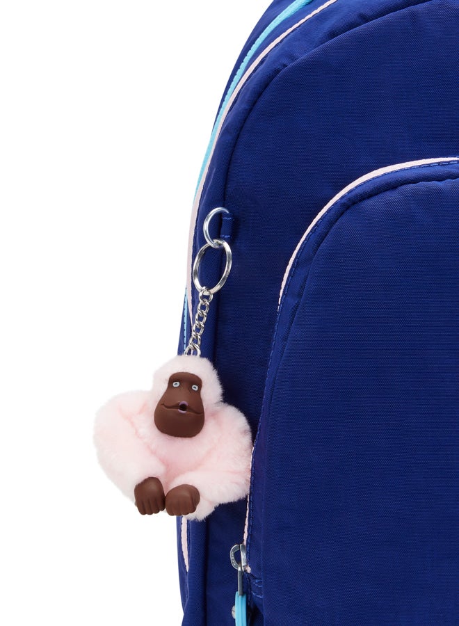 كيبلينغ حقيبة ظهر نسائية كبيرة بحماية للابتوب لون أزرق شمسي فئة سي روم - Image 5