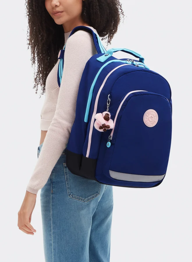 kipling Class Room Large Female Backpack (with laptop protection) - Solar Navy C