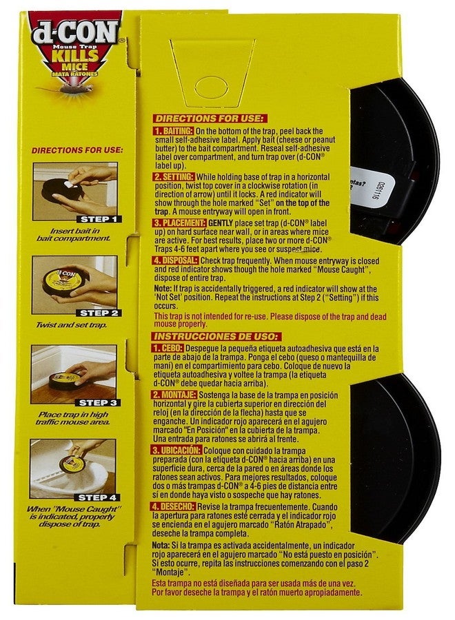Easy Off d-CON No View, No Touch Covered Mouse Trap, 2 Traps - Image 2