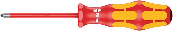 Wera 05006162001 Kraftform Plus Vde 165I Pozidriv Insulated Screwdriver, Pz 1 Head, 3-1/8" Blade Length - Image 1