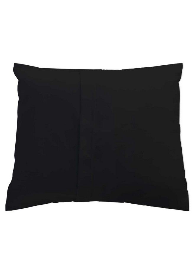 SHEETWORLD.COM SheetWorld Comfy Travel Pillow Case - 100% Soft Cotton Jersey Knit - Black - Made in USA - Image 2