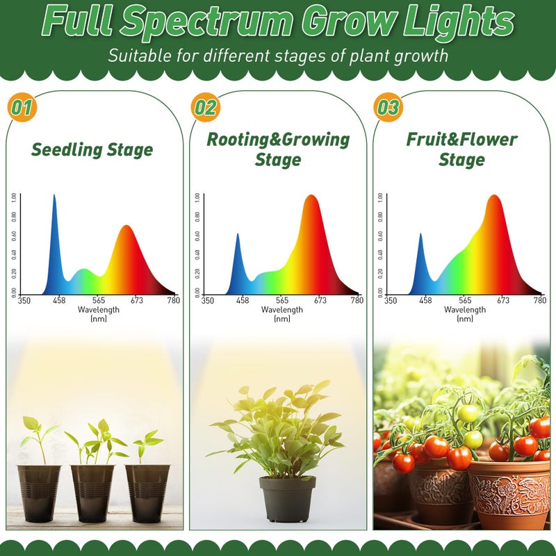 Dreyoo Plant Stand with Grow Light Indoor, 6 Tier 6 Potted Sturdy Metal Plant Shelf, Multiple Plant Holder Tall Plant Ladder for Display Plant Flower Corner Living Room Office (Black, Brown) - Image 5
