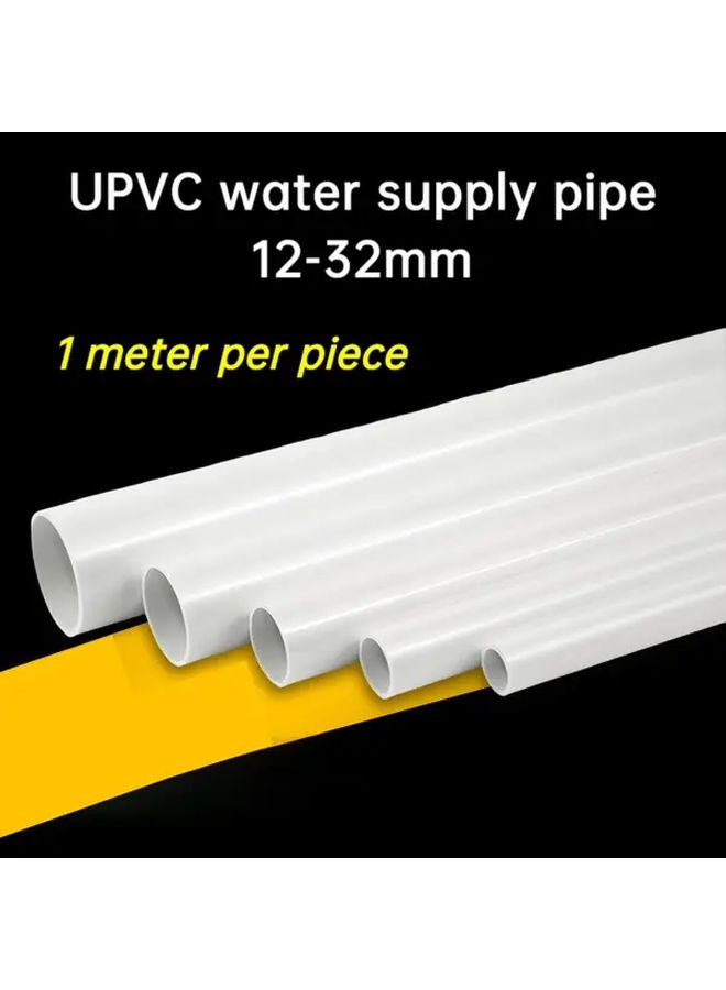 32mm White PVC Thin Hard Pipe 2pcs Small Diameter Water Pipe Plumbing Installation - Image 2