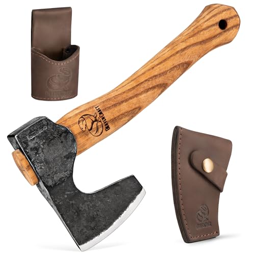 BeaverCraft Bushcraft Hatchet Wood Carving Axe AX6 - Forged Camping Axes & Hatchets - Wood Chopping Axe, Hand Gardening Axes for Splitting - Backpacking Hatchet - Image 1