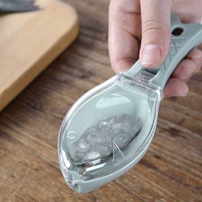Fish Scale Scraper Sawtooth Descaler Cleaner Brush Shaver Remover Scale Knife Peeler Skin Peeler Fish Fish Scaler (Pack of 1)  - Image 4