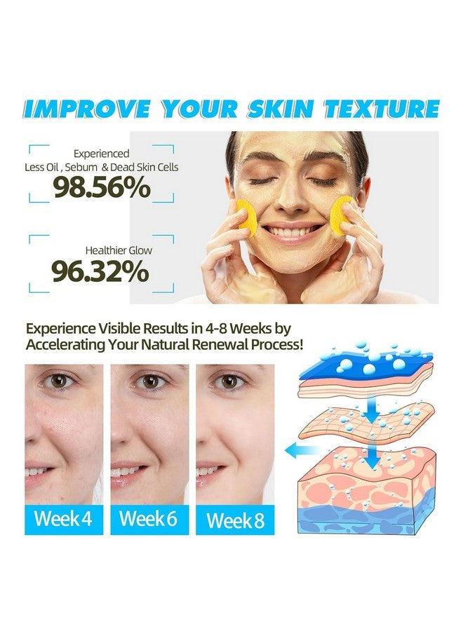 CARTSHOPPER Turmeric & Kojic Acid Face Cleansing Foaming Pads for Dark Spots, Skin Brightening & Acne Prevention With Vitamin C, For All Skin Types (1 Pack (60 Pads) - Image 5