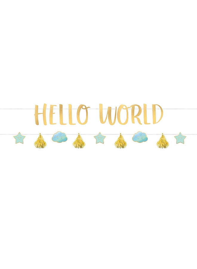 Amscan Oh Baby! Boy Letter Banner Kit 2pcs, Baby Shower Decorations