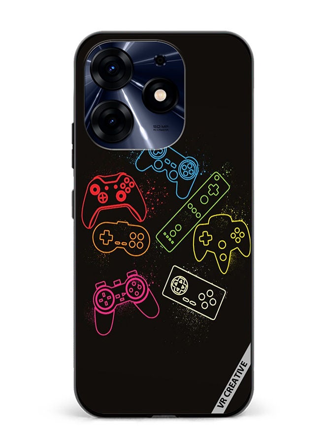 VR CREATIVE Protective Case Cover For Tecno Spark 10 Pro Ps5 Remotes Design Multicolour - Image 1