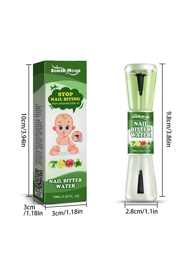 Nail Biting Treatment for Kids and Adults,2 in 1 Natural-Plant-Extract Get with Bitter Taste Nail Biting Treatment for Adults,Anti Nail Biting & Thumb Sucking & Protect Nails-Safe & Effective