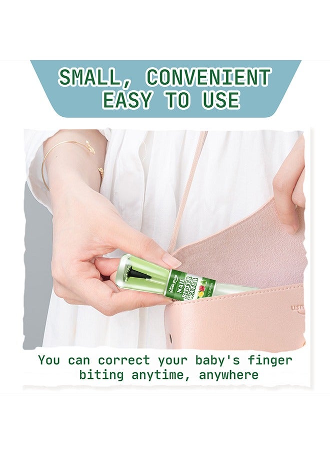 Nail Biting Treatment for Kids and Adults,2 in 1 Natural-Plant-Extract Get with Bitter Taste Nail Biting Treatment for Adults,Anti Nail Biting & Thumb Sucking & Protect Nails-Safe & Effective