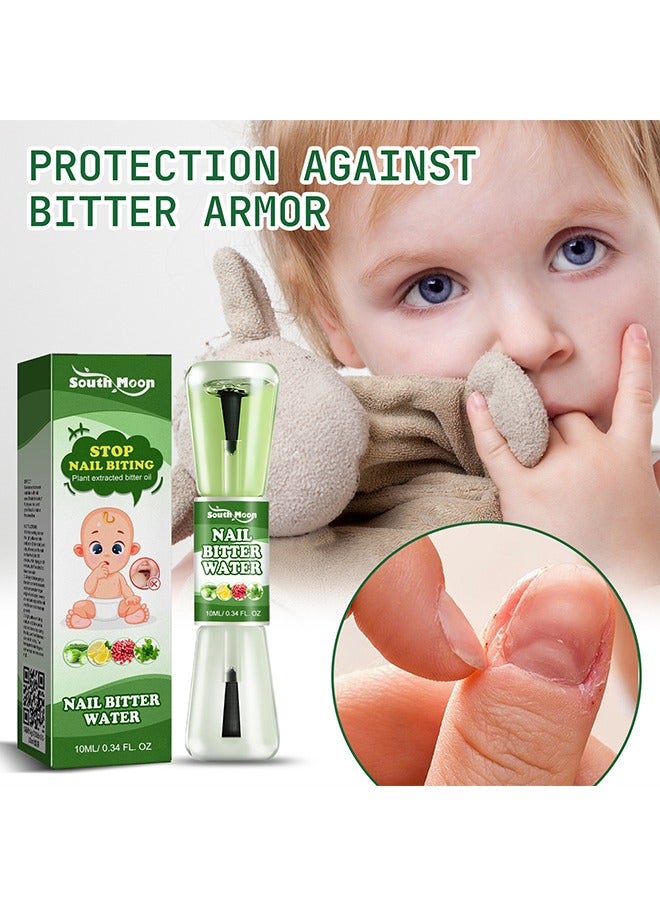 Nail Biting Treatment for Kids and Adults,2 in 1 Natural-Plant-Extract Get with Bitter Taste Nail Biting Treatment for Adults,Anti Nail Biting & Thumb Sucking & Protect Nails-Safe & Effective