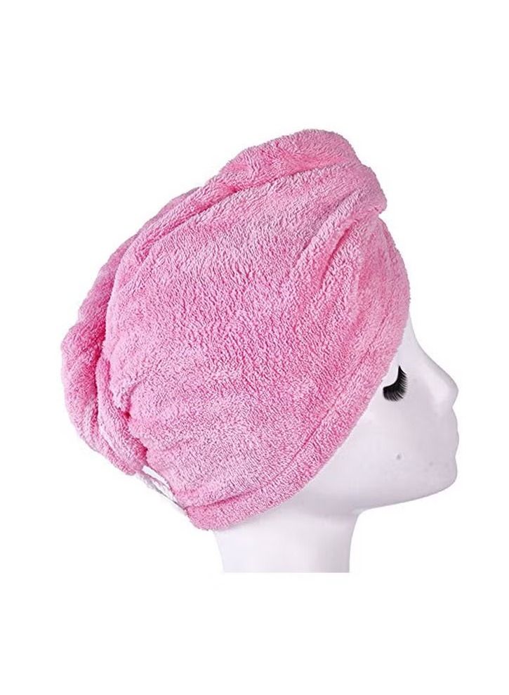 ACLIX Microfiber Hair Drying Towel Pink - Image 3