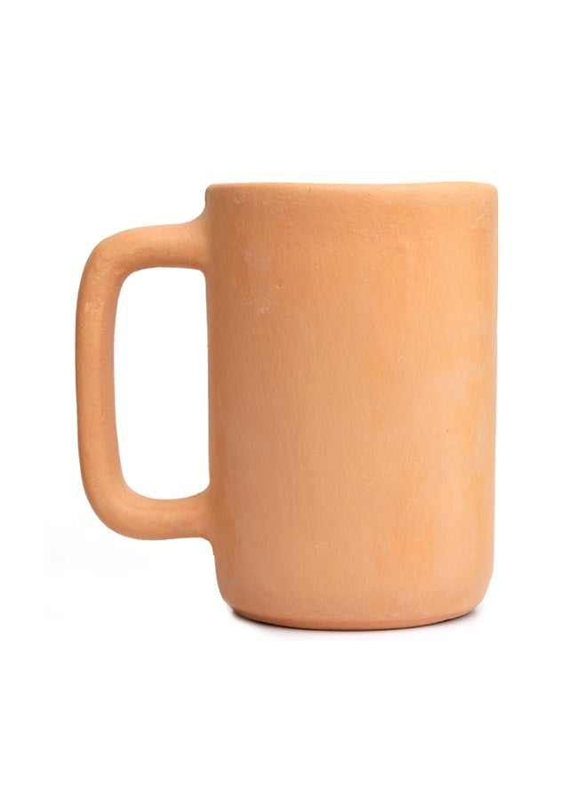 ارك كوب آرك المصنوع يدويًا من طين التيراكوتا (٥٠٠ مل) | كوب فخاري كبير للشاي والقهوة والكادها والمشروبات العشبية | طبيعي غير مصقول، صديق للبيئة - Image 3