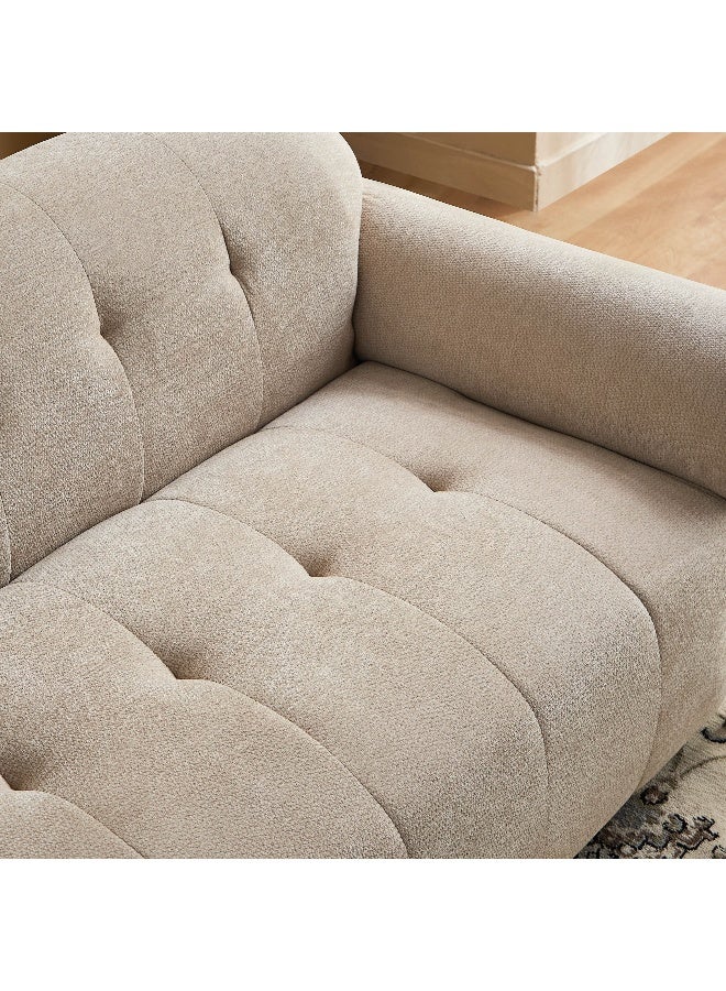 Home Box Trinity 2-Seater Fabric Sofa in Beige - Image 5