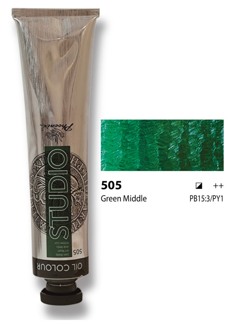Phoenix oil color (Green Middle 505) 200 ml 