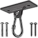 Dolibest Heavy Bag Hangers Brackets Ceiling Mount with Carabiner for Strength Training Aerial Yoga Resistance Bands - Image 3