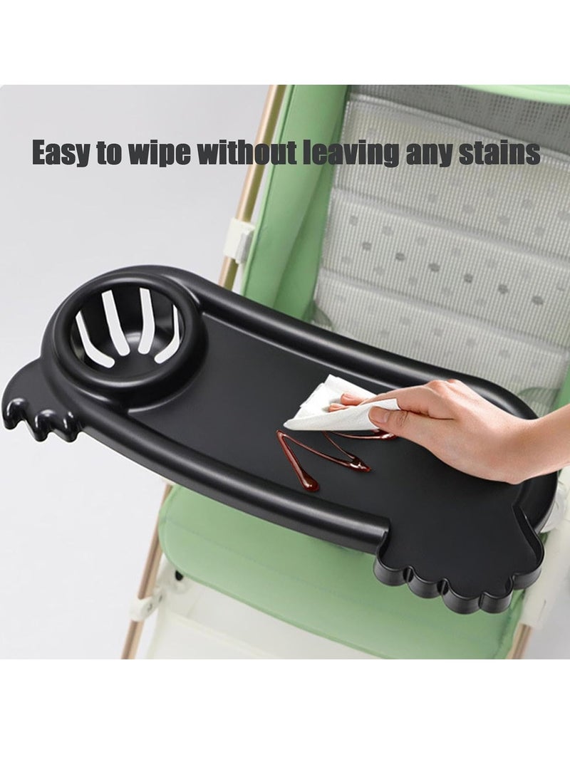 SOLARAE 2-in-1 Stroller Snack Tray with Non-Slip Clip & Cup Holder - Perfect for On-the-Go Snacks! - Image 4