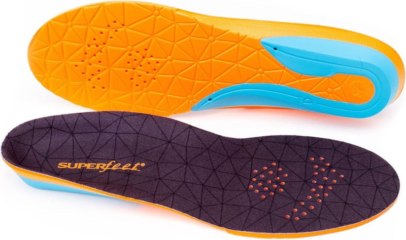 Superfeet All-Purpose Cushion Insoles - Trim-To-Fit Medium Arch Support Comfort Foam Inserts for Workout Shoes - Professional Grade - Men 11.5-13 / Women 12-14