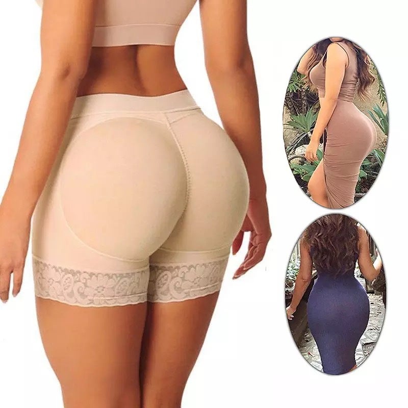 سروال رفع المؤخرة للنساء، تعزيز المؤخرة، ملابس داخلية مزيفة للمؤخرة، تشكيل الجسم، سروال مشد للبطن بزاوية مسطحة مع إدخالات - Image 2