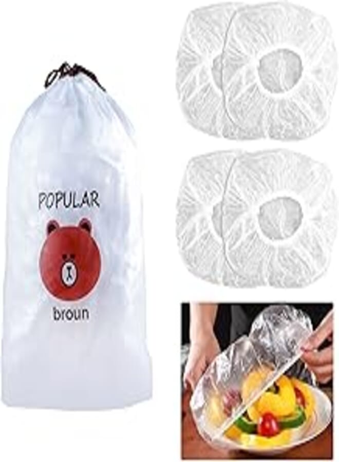 100 Pieces Fresh Food Storage Bags Leftover Storage Bags Kitchen Food Storage Bags Transparent Plastic Waterproof