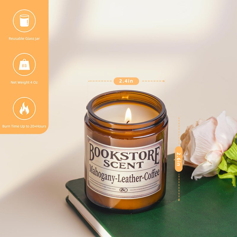 Gopas Book Lover Candle, Inspired Gift Ideas for Readers, Birthday, Book Themed Reading Gifts for Women, Bookworm, Librarian, Men - Image 5