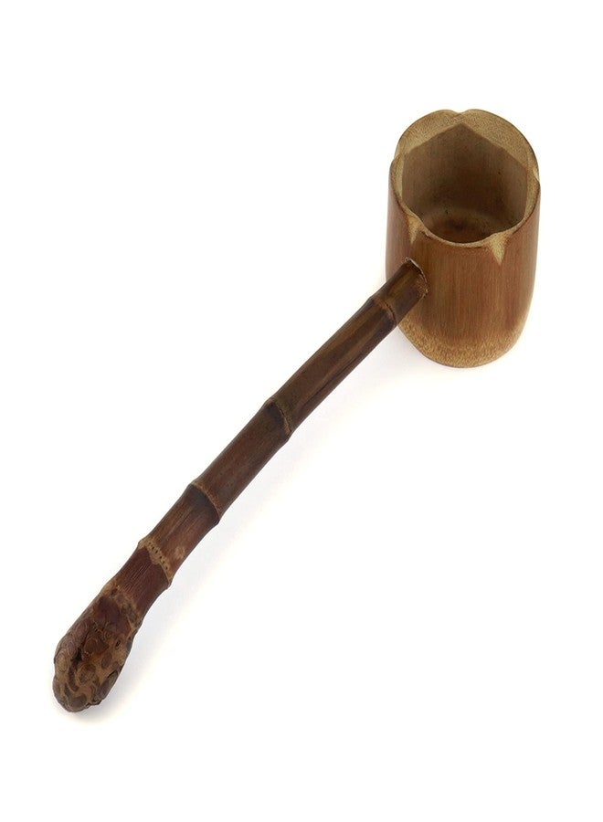 Meprotal Bamboo Water Ladle Chinese Style Long Handle Ladle Spoon Hishaku Bailer Water Dipper for Home Sauna Garden Tea Ceremony - Image 1