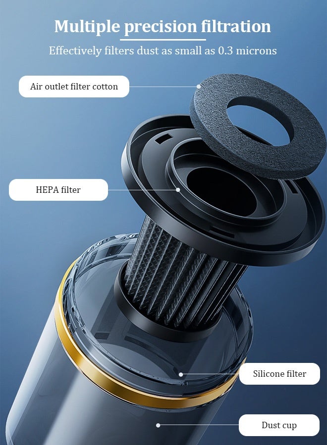 مكنسة كهربائية للمراتب، مزيل الغبار المضاد للحساسية مع تقنية الأشعة فوق البنفسجية والتسخين العالي، مكنسة قوية بقوة شفط 8000 باسكال و100 واط لإزالة الغبار وشعر الحيوانات الأليفة - Image 5