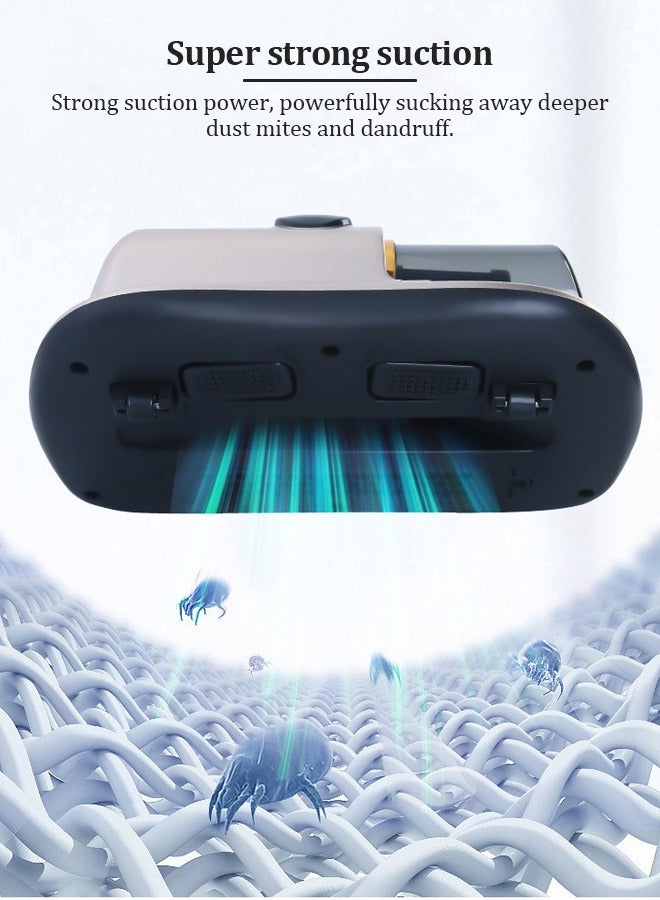 مكنسة كهربائية للمراتب، مزيل الغبار المضاد للحساسية مع تقنية الأشعة فوق البنفسجية والتسخين العالي، مكنسة قوية بقوة شفط 8000 باسكال و100 واط لإزالة الغبار وشعر الحيوانات الأليفة - Image 2
