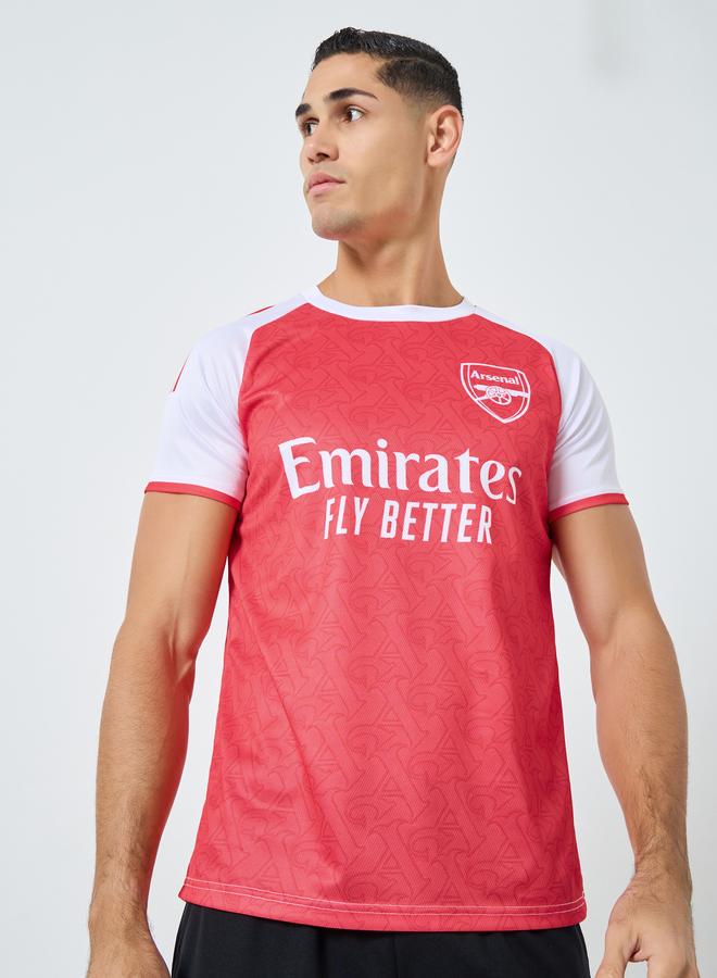 Take Two Men Color Block Logo Print Sports T-Shirt - Image 2