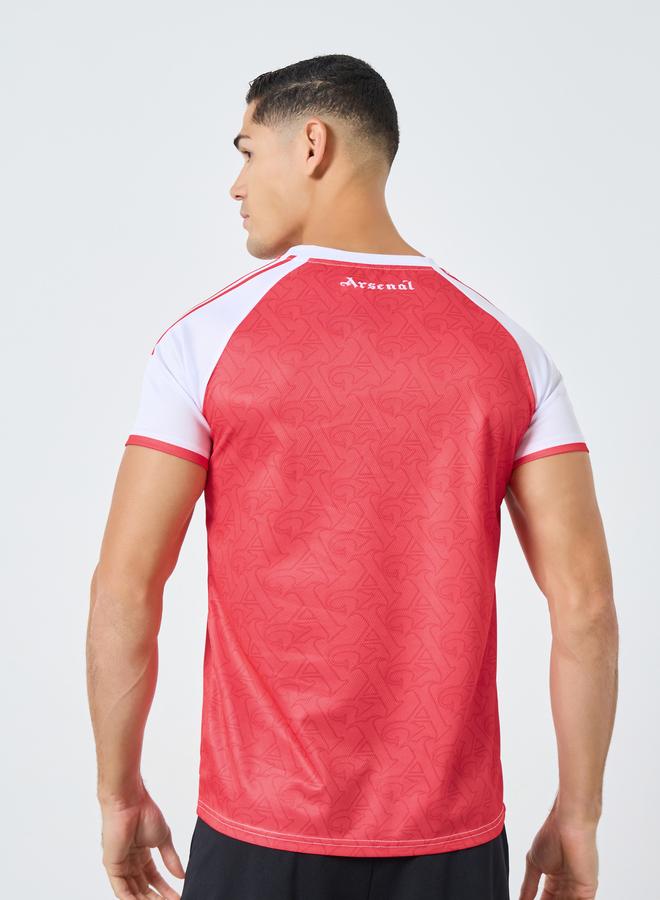 Take Two Men Color Block Logo Print Sports T-Shirt - Image 4