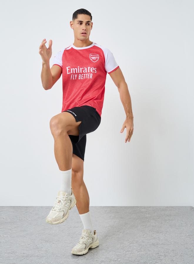 Take Two Men Color Block Logo Print Sports T-Shirt - Image 1