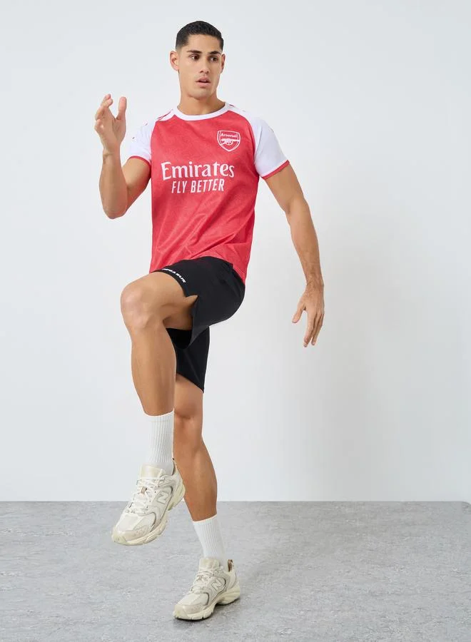 Take Two Men Color Block Logo Print Sports T-Shirt