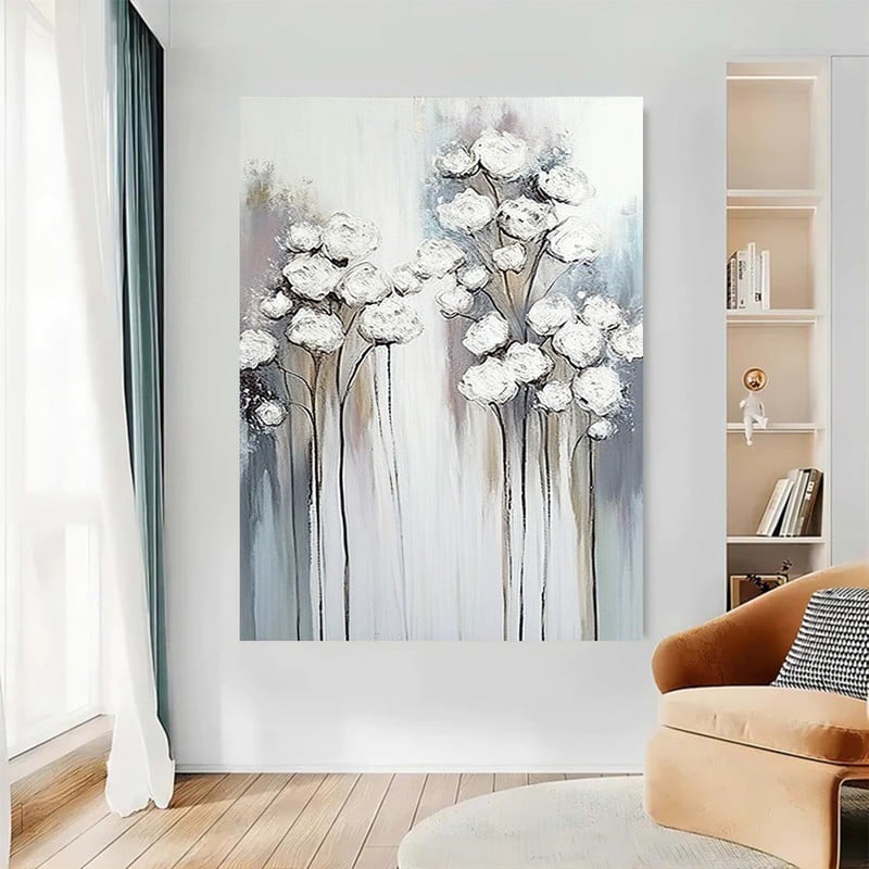 ماركتنا لوحة قماشية بتصميم الفن التجريدي مع برواز مجوف مقاس (40×60) قطعة واحدة - Image 3