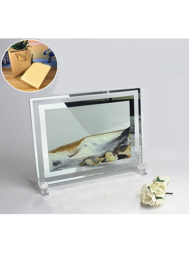 Raffine 3D Quicksand Hourglass Ornament Sand Timer Clock Painting Home Decoration Item for Living Room Bedroom - Image 4
